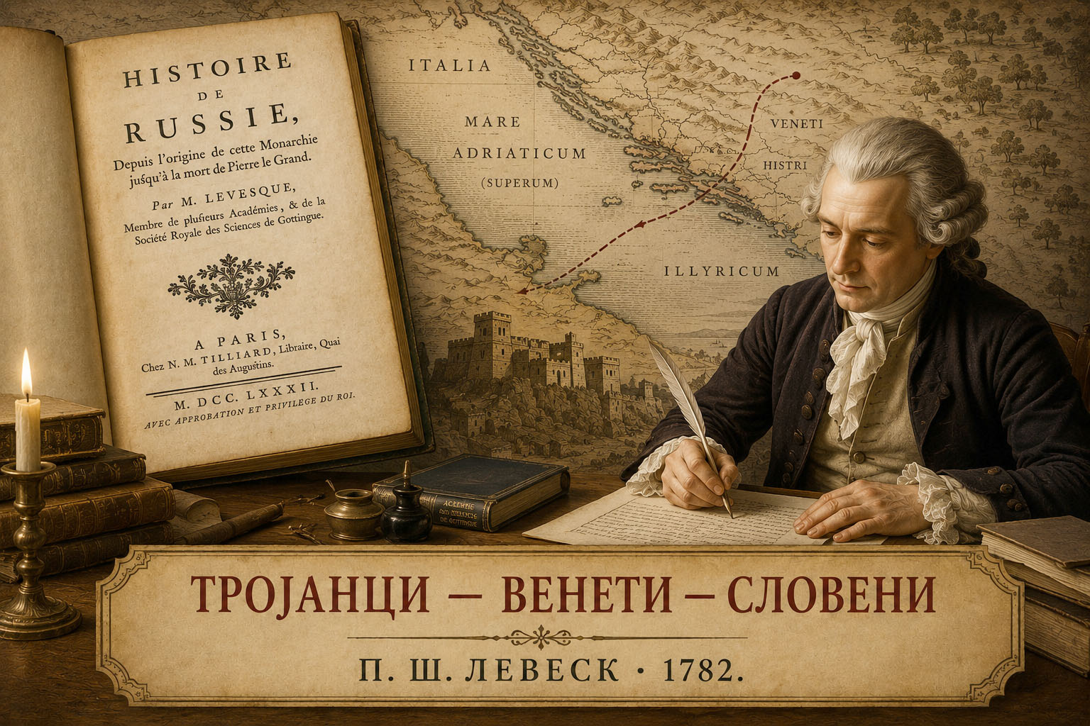 Тројанци и Венети су Славонске расе – Пјер Шарл Левек 1783.